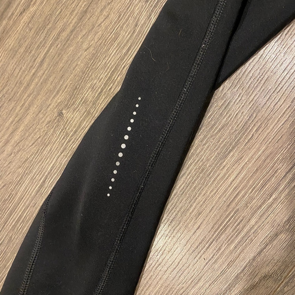 Saucony Black Athletic Leggings women’s small reversible cold weather running sm - Picture 8 of 10